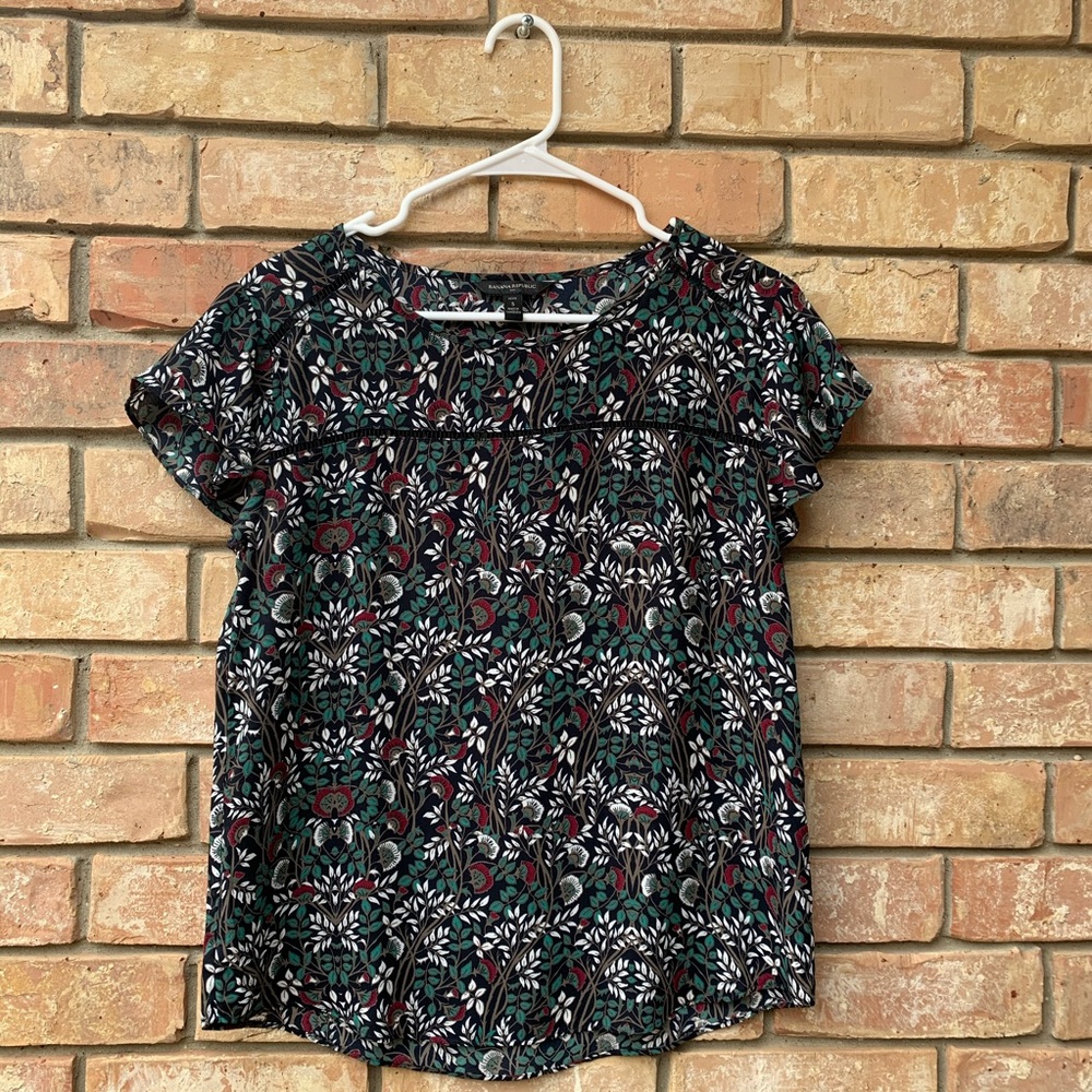 Banana Republic Flowered Top